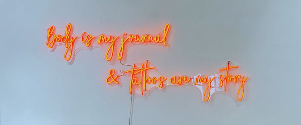 3 of SPADES tattoo shop wall art