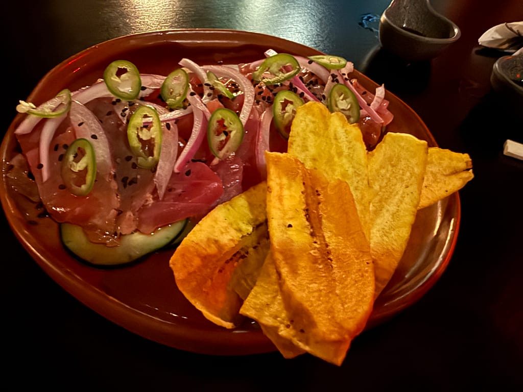 la verte bar marlin sashimi san pancho nayarit mexico