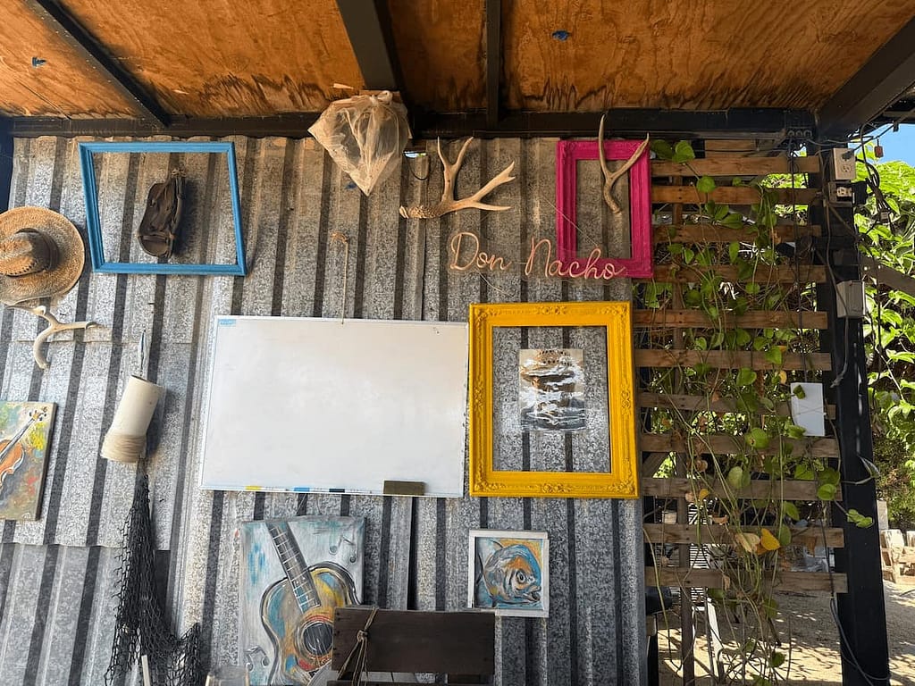 homage to don nacho at don nacho restaurant los cerritos baja sur mexico