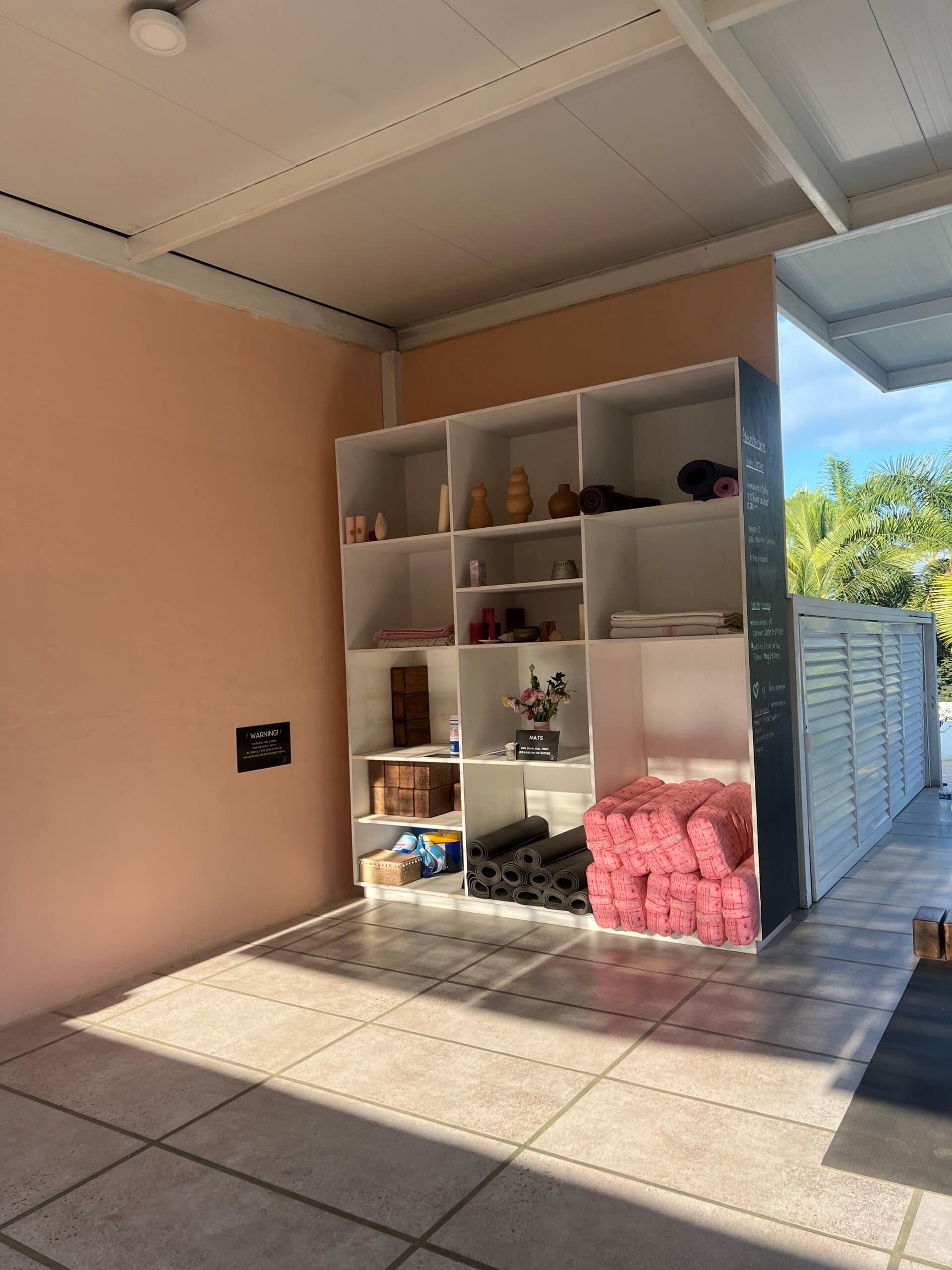 Rose room yoga props Sayulita, Mexico