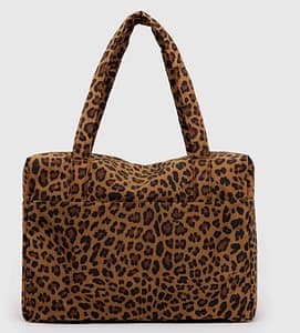 BAGGU CLOUD CARRY ON BAG LEOPARD