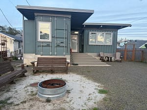 pacifc city oregon coast shipping container beach rental dog friendly