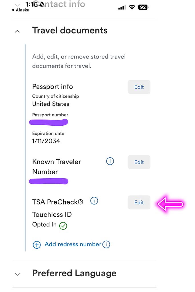 tsa touchless digital id alaska airlines mobile opt in