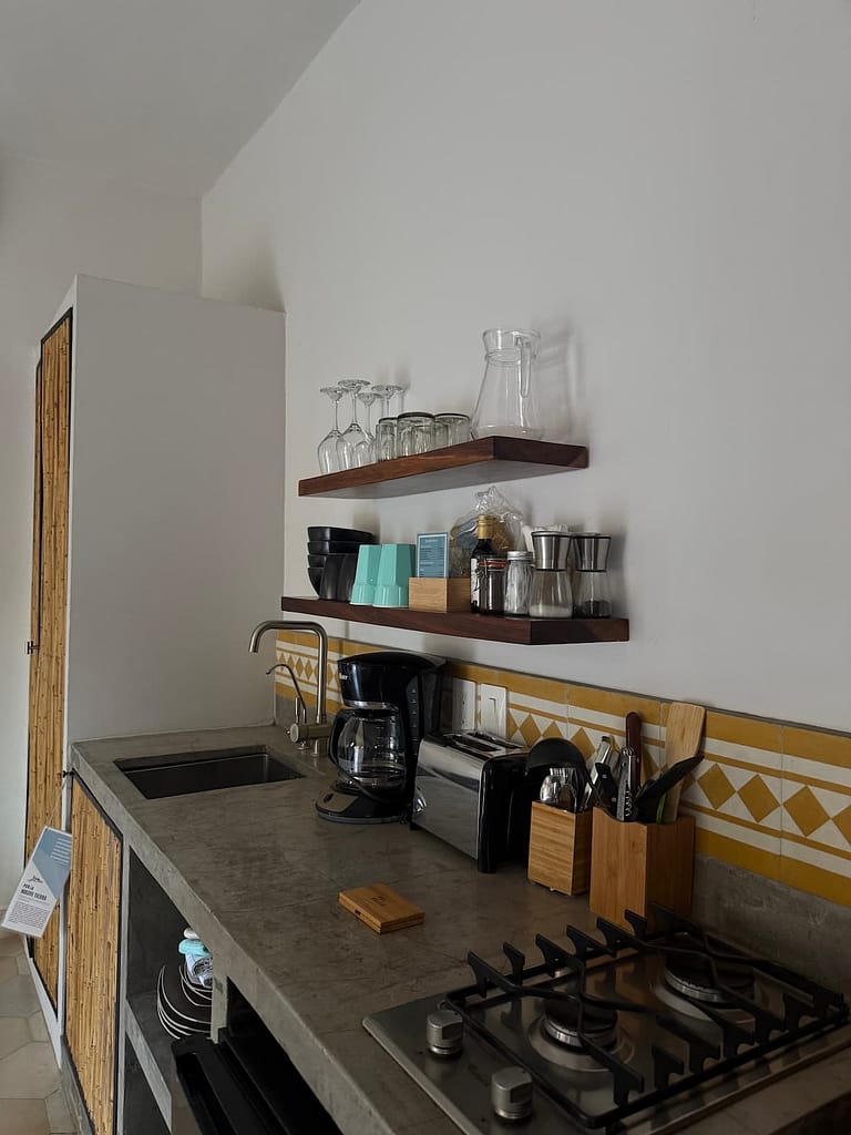 pal gallo room pal.mar hotel review san pancho boutique hotel nayarit mexico kitchenette