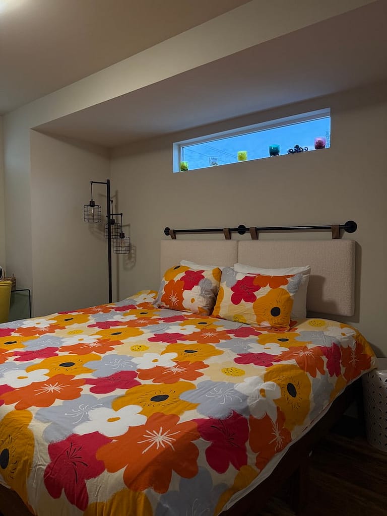 king bedroom pacifc city oregon coast shipping container beach rental dog friendly