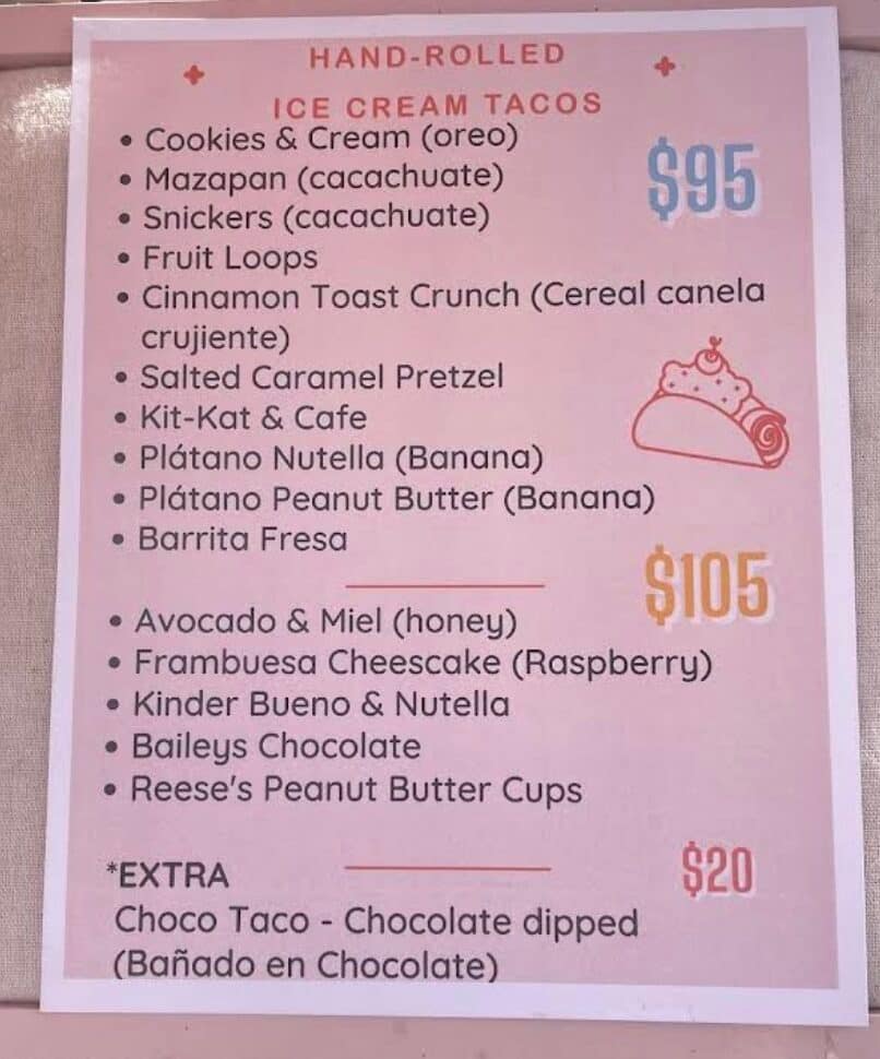 Rollado Hand-rolled ice cream sayulita mexico